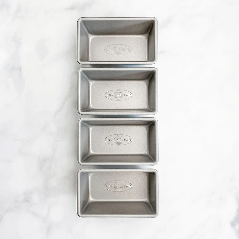 USA Pan 4-pc. Non-Stick Mini Loaf Pan Set
