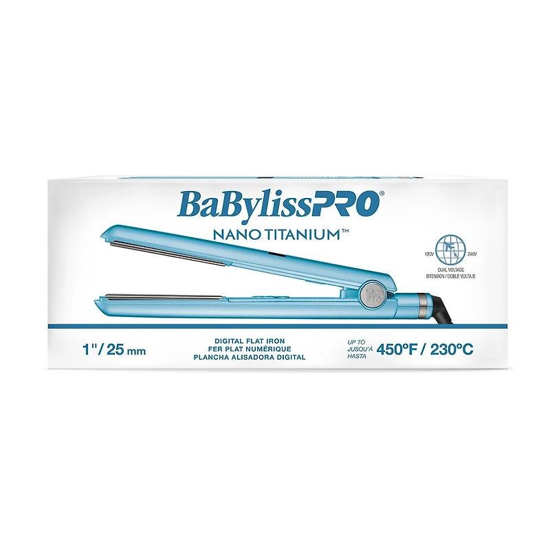 BaByliss Nano Titanium 1" Flat Iron