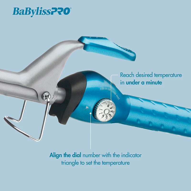 BaByliss Nano Titanium Spring 1 Inch Curling Iron