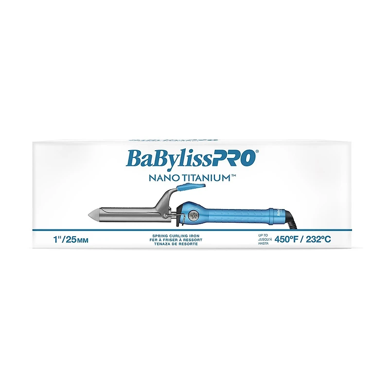 BaByliss Nano Titanium Spring 1 Inch Curling Iron