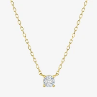 Yes, Please! Cross Womens Diamond Accent Lab Grown White Diamond Accent Cross 2-pc. Pendant Necklace Set