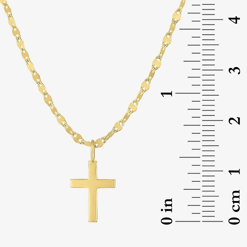 Yes, Please! Cross Womens Diamond Accent Lab Grown White Diamond Accent Cross 2-pc. Pendant Necklace Set