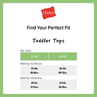 Hanes Toddler Girls U Neck Sleeveless 6 Pack Camisole