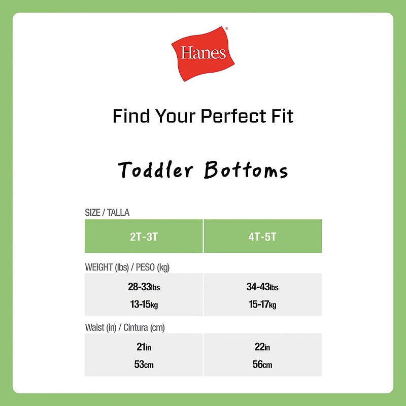 Hanes Toddler Girls 10 Pack Briefs Tucbrf