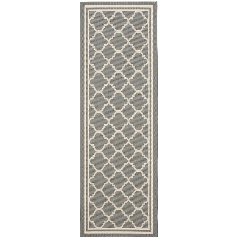 Safavieh Courtyard Collection Crispian Geometric Indoor/Outdoor Runner Rug