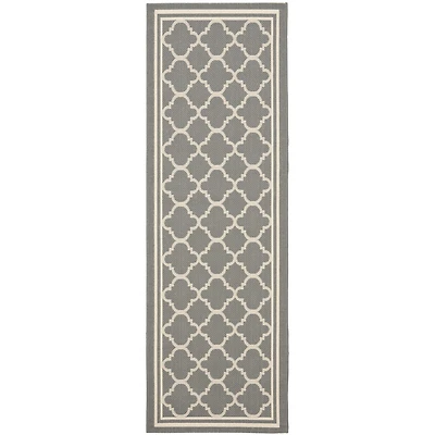 Safavieh Courtyard Collection Crispian Geometric Indoor/Outdoor Runner Rug