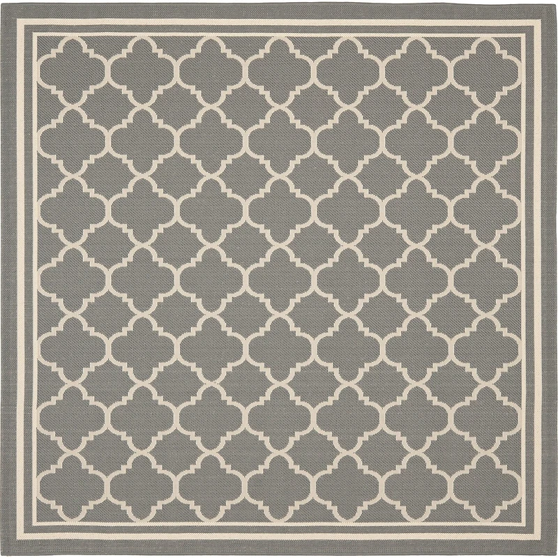 Safavieh Courtyard Collection Crispian Geometric Indoor/Outdoor Square Area Rug