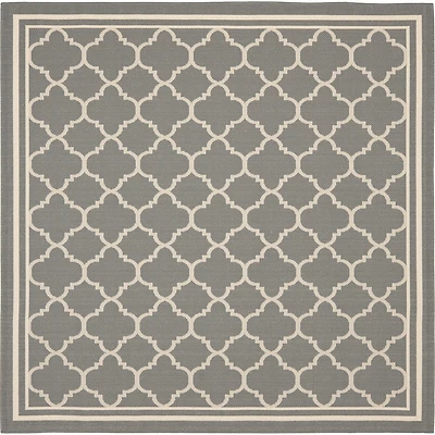 Safavieh Courtyard Collection Crispian Geometric Indoor/Outdoor Square Area Rug