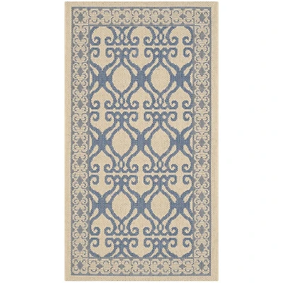 Safavieh Courtyard Collection Desi Geometric Indoor/Outdoor Area Rug