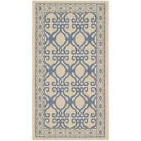 Safavieh Courtyard Collection Desi Geometric Indoor/Outdoor Area Rug