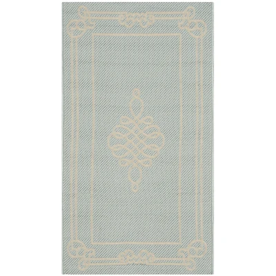 Safavieh Courtyard Collection Keane Oriental Indoor/Outdoor Area Rug