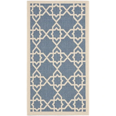 Safavieh Courtyard Collection Nicol Geometric Indoor/Outdoor Area Rug