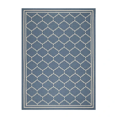 Safavieh Courtyard Collection Skin Geometric Indoor/Outdoor Area Rug