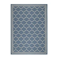 Safavieh Courtyard Collection Skin Geometric Indoor/Outdoor Area Rug