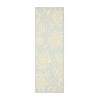 Safavieh Courtyard Collection Tarek Floral Indoor/Outdoor Runner Rug