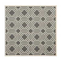 Safavieh Courtyard Collection Torma Geometric Indoor/Outdoor Square Area Rug