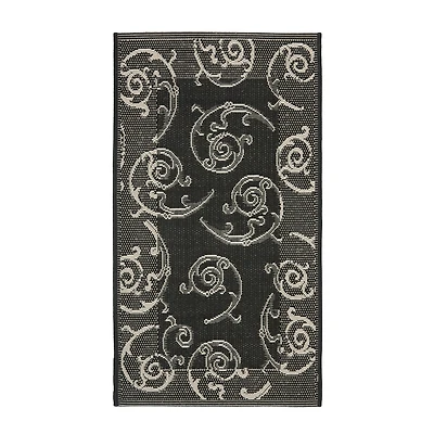 Safavieh Courtyard Collection Torvald Oriental Indoor/Outdoor Area Rug