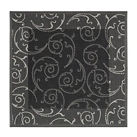 Safavieh Courtyard Collection Torvald Oriental Indoor/Outdoor Square Area Rug