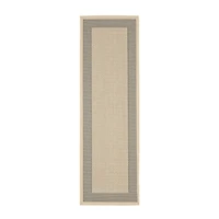 Safavieh Courtyard Collection Trina Bordered Indoor/Outdoor Runner Rug