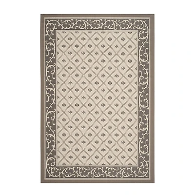 Safavieh Courtyard Collection Vernon Oriental Indoor/Outdoor Area Rug