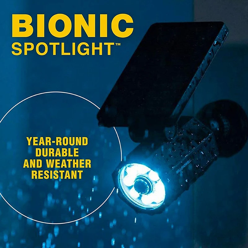 Bell + Howell Bionic Spotlight Solar Powered Motion Activated Outdoor Spotlight Night Light