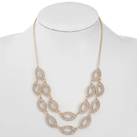Monet Jewelry Layered Womens Inch Collar Necklace