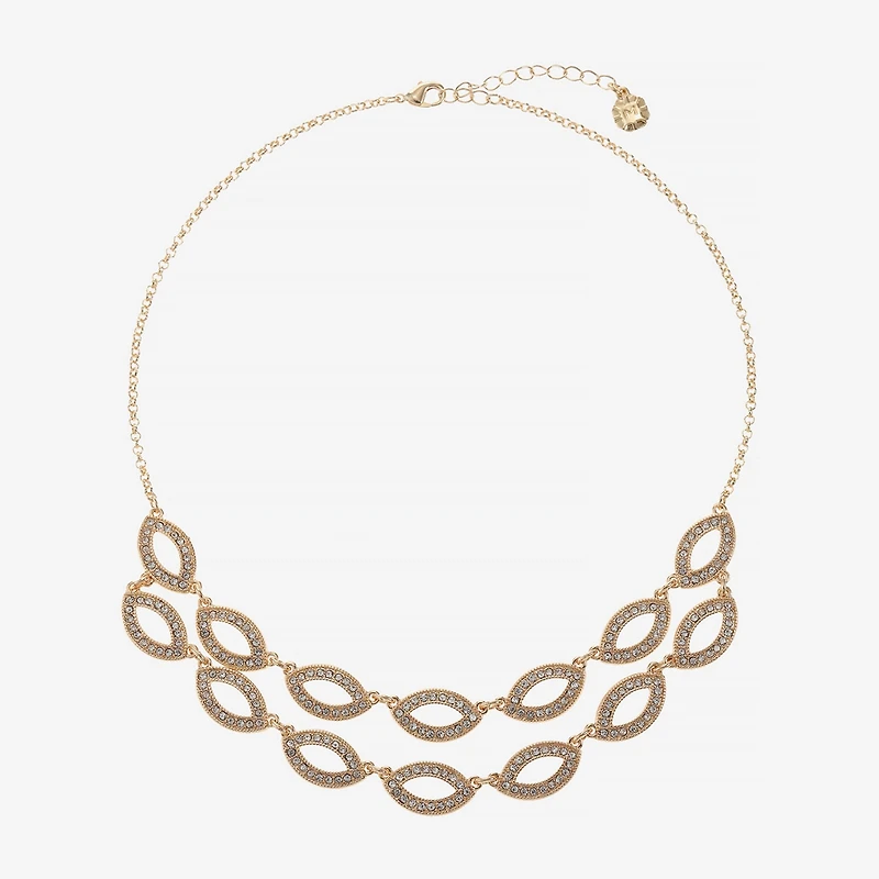 Monet Jewelry Layered Womens Inch Collar Necklace