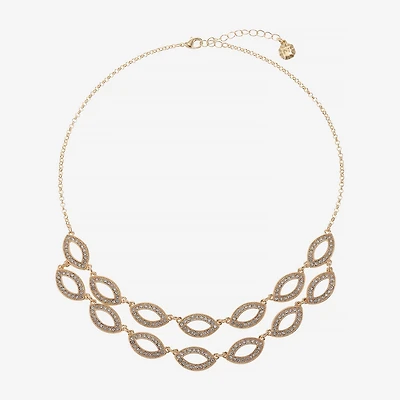 Monet Jewelry Layered Womens 10 Inch Collar Necklace