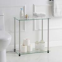 Convenience Concepts Classic Glass Glass End Table