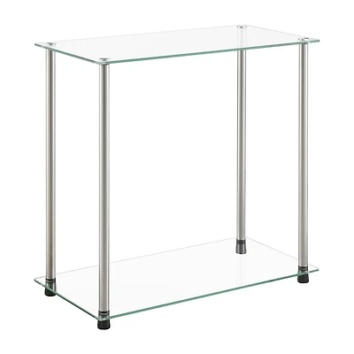 Convenience Concepts Classic Glass Glass End Table