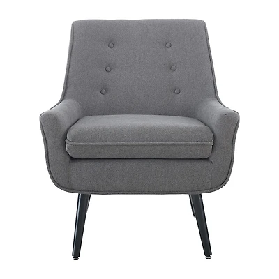 Trelis Flannel Tufted Club Chair