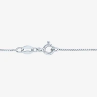 Womens Lab Created Red Ruby Sterling Silver 18 Inch Pendant Necklace