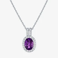 Womens Genuine Purple Amethyst Sterling Silver 3-pc. Jewelry Set