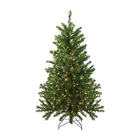 Northlight Canadian  Medium 4 Foot Pre-Lit Pine Christmas Tree