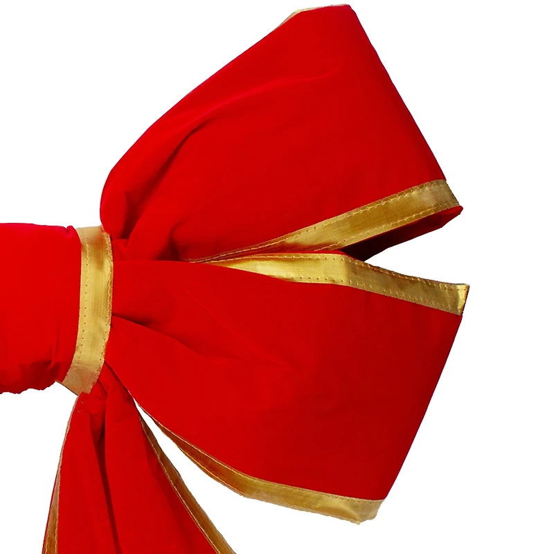 Northlight 3d 4-Loop Bow With Gold Trim Ribbon