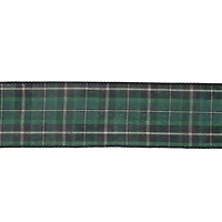 Northlight 50in Plaid 16 Loop Bow Indoor Ribbon