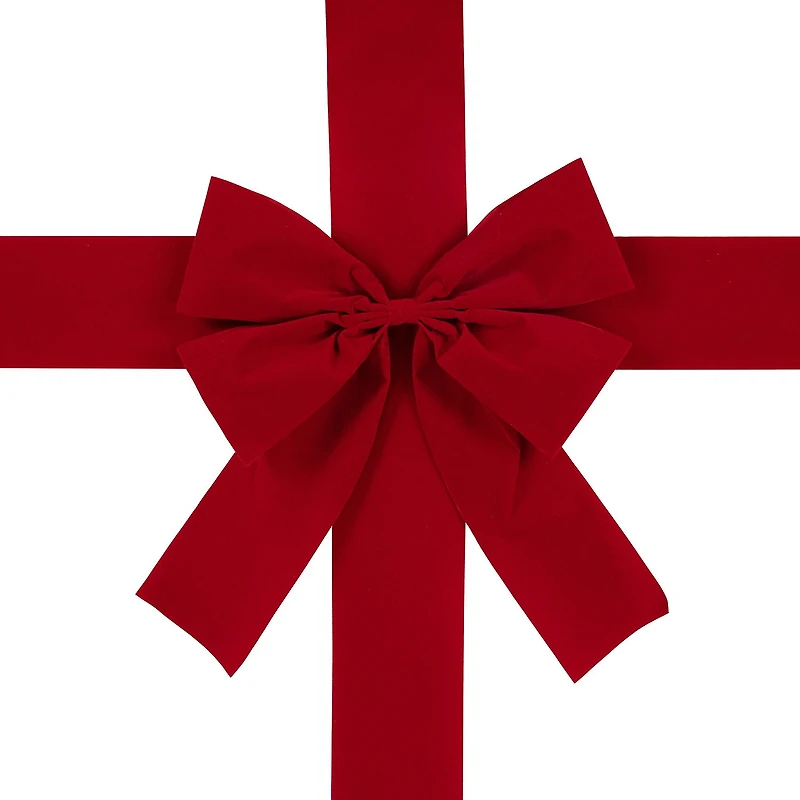 Northlight 14ft Velvet Door Bow Indoor Velvet Ribbon