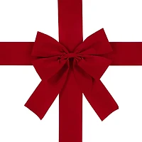 Northlight 14ft Velvet Door Bow Indoor Velvet Ribbon