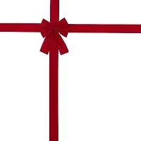 Northlight 14ft Velvet Door Bow Indoor Velvet Ribbon