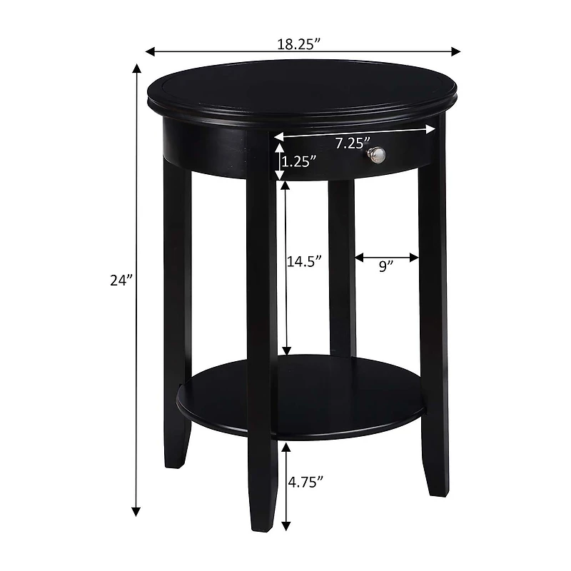 Convenience Concepts Baldwin 1-Drawer End Table