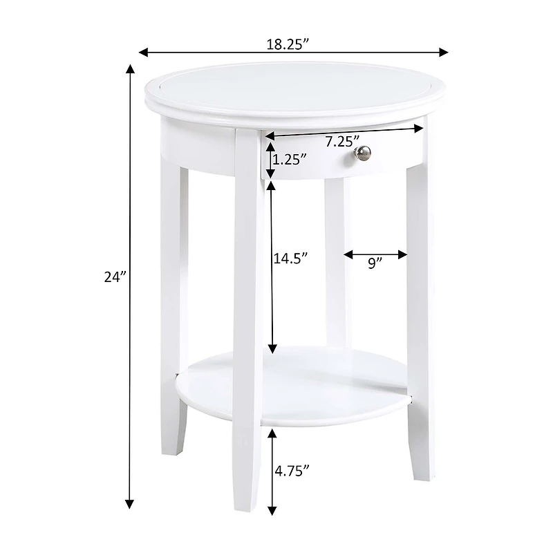 Convenience Concepts Baldwin 1-Drawer End Table