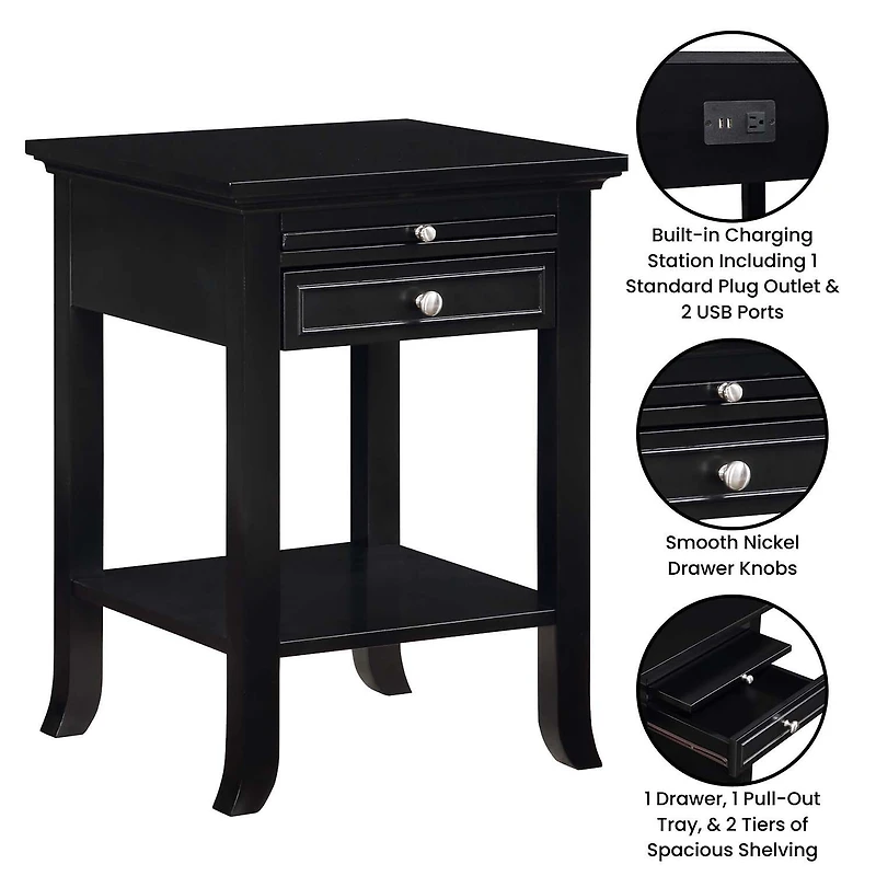 Convenience Concepts Logan 1-Drawer End Table