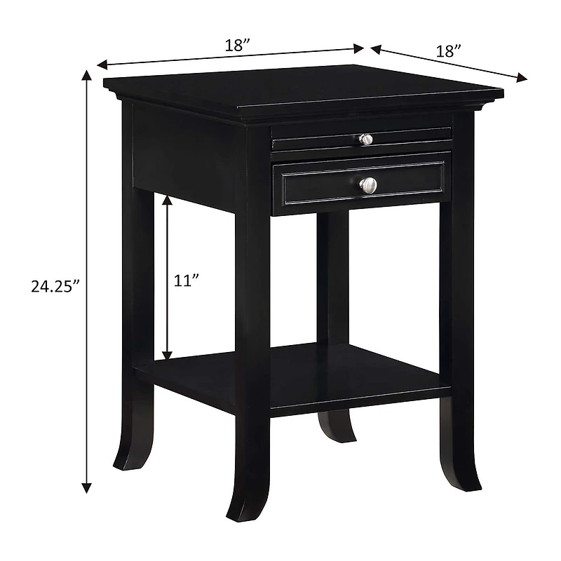 Convenience Concepts Logan 1-Drawer End Table