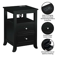 Convenience Concepts Melbourne 2-Drawer End Table