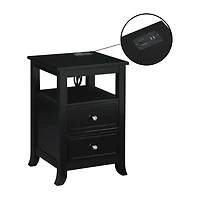 Convenience Concepts Melbourne 2-Drawer End Table