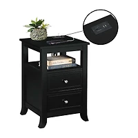 Convenience Concepts Melbourne 2-Drawer End Table