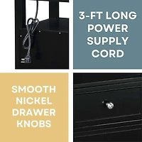 Convenience Concepts Melbourne 2-Drawer End Table