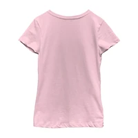 Little & Big Kid Girls Crew Neck Short Sleeve Garfield T-Shirt