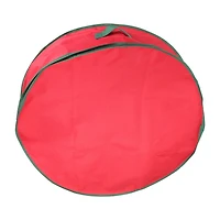 Northlight Red And Green 24 Inch Wreath Storage Bag