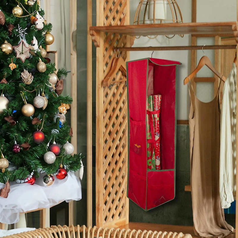 Northlight Vertical Hanging Organizer 3-Compartment Ornament Storage
